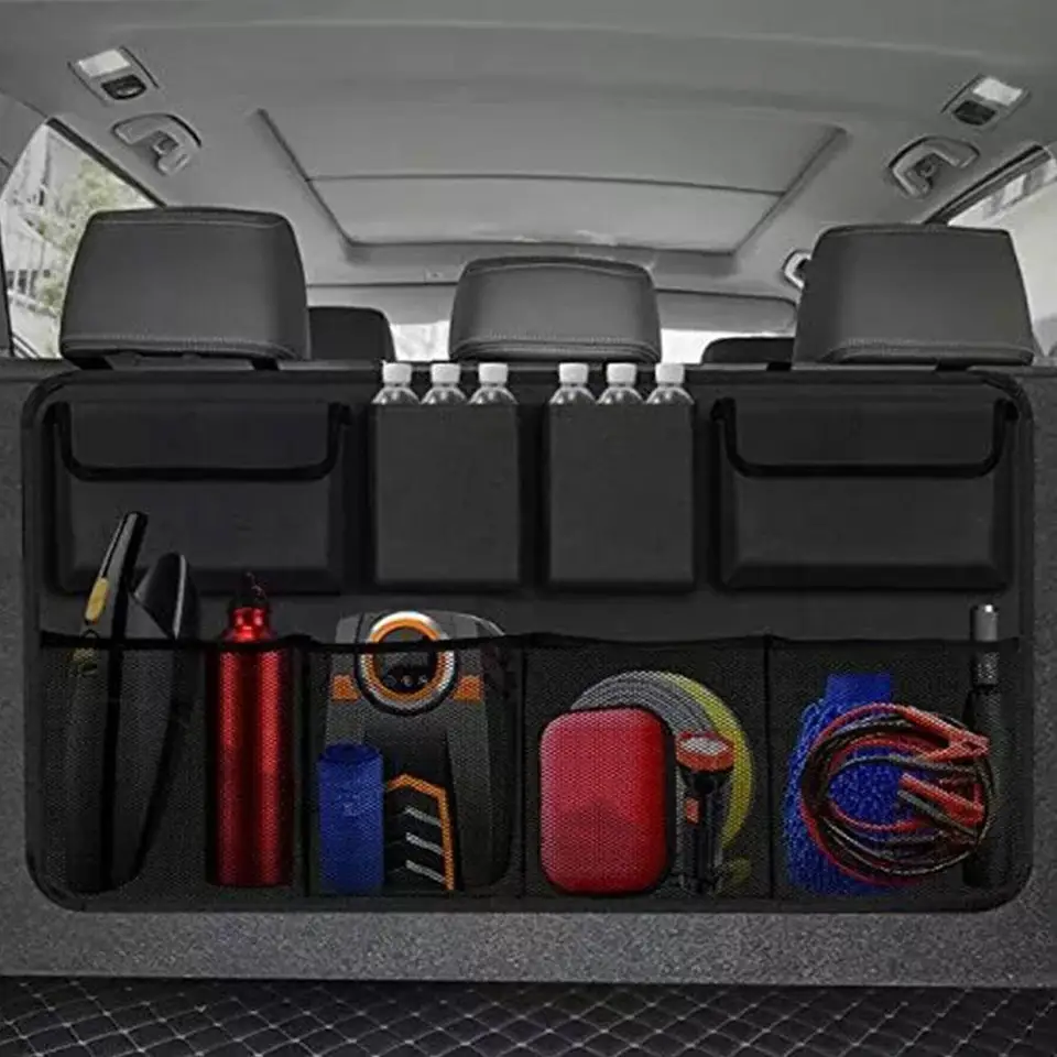 Organizátori automobilových automobilov Organizátori závesných automobilov s 8 veľkým úložným taškom Organizátor pre kmeň pre SUV Space Savin N3W9