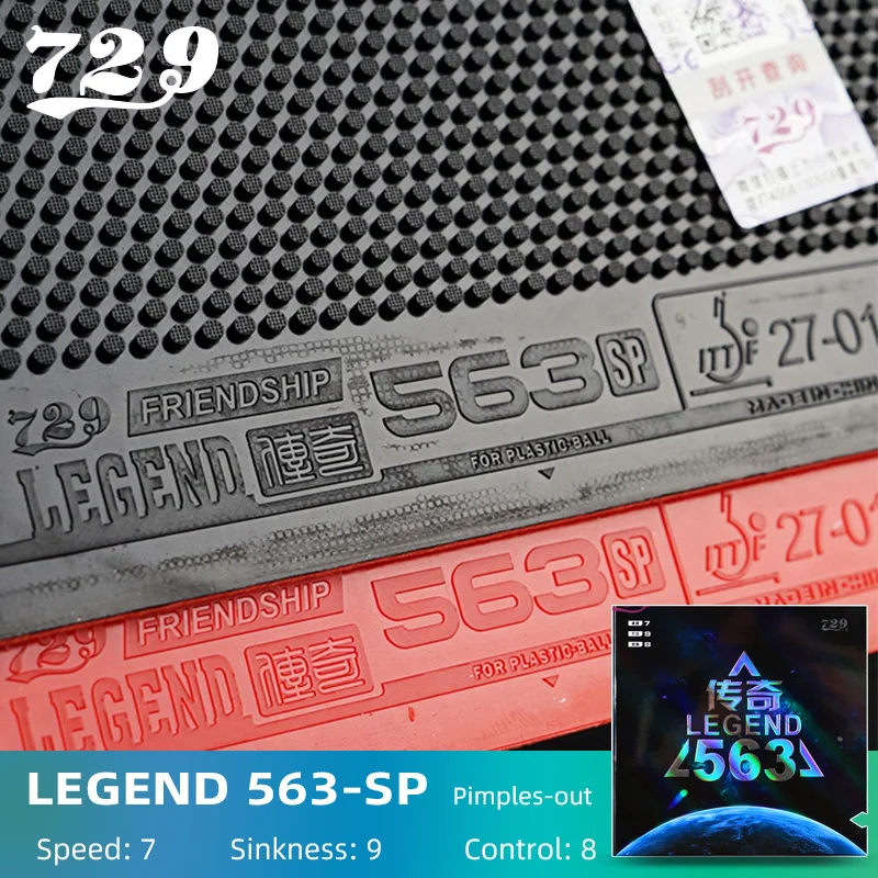 Original 729 Priateľstvo Legenda-563-SP stolný tenis gumy pupienky profesionálne ping pong gumy so špongiou