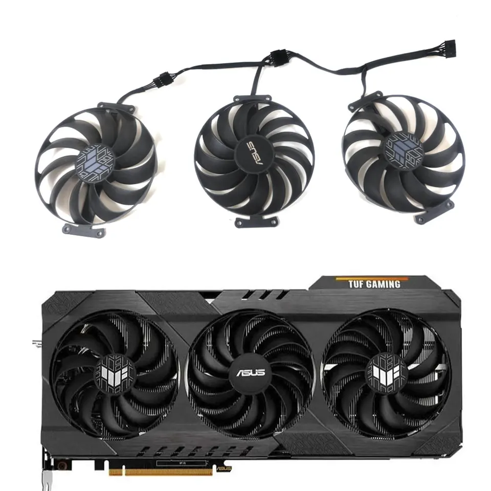 Original 7pincf1010U12S 6800XT GPU ventilátor pre ASUS Radeon RX 6950XT 6900xt 6800 6700 XT TUF OC GRACING GRAFICKÁ KARTA CHLADOVANIA VESTURNE