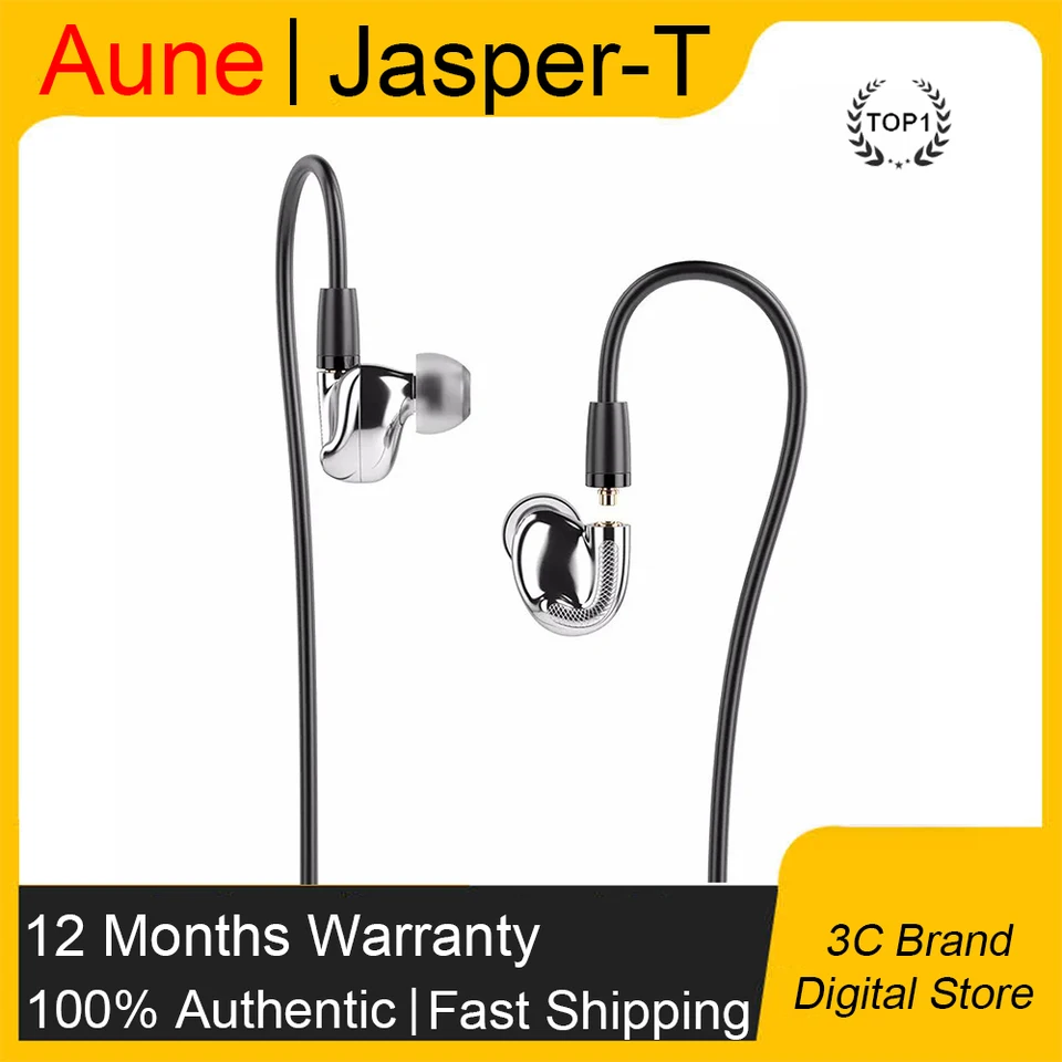 Original Aune Jasper-T Sergefphone in-u uší Monitorujte mgd membrána profesionálna náhlavná súprava káblová HIFI audiofil-na úrovni akustického procesu na úrovni