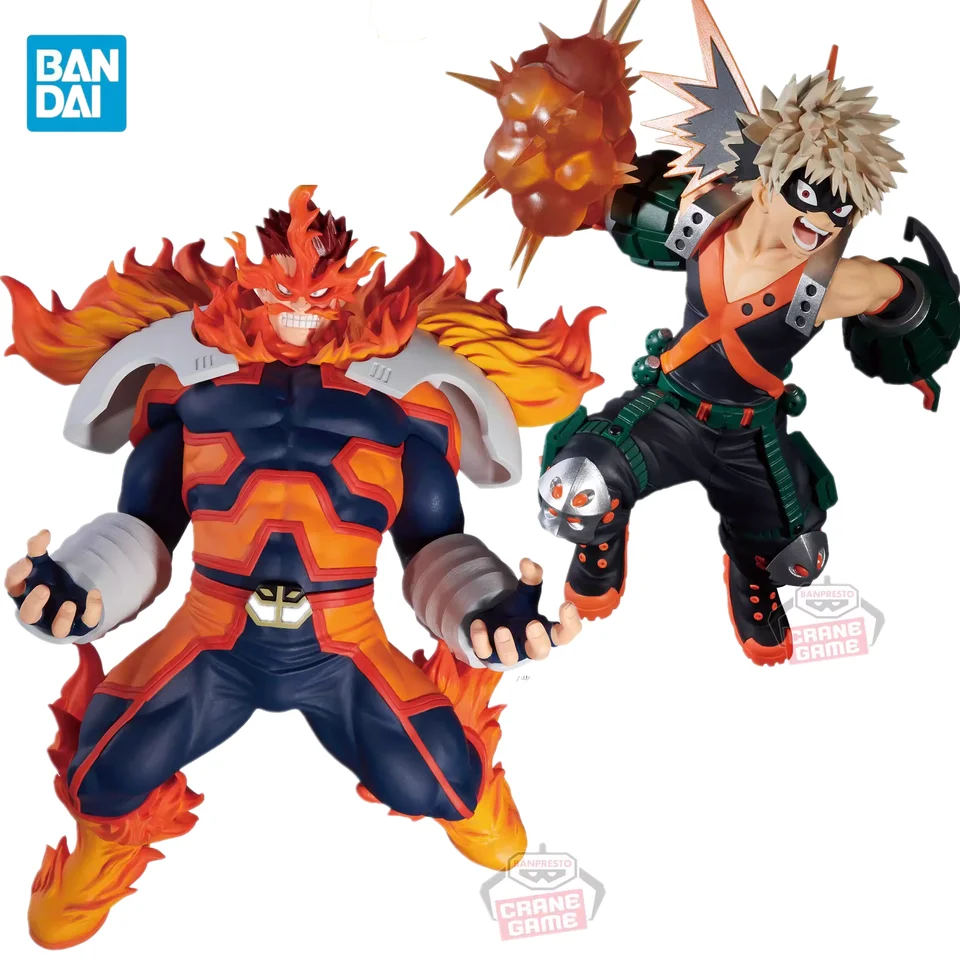 Original Bandai Anime My Hero Academia Bakugo Katsuki Endeavor Amazing Heroes Plus akčné figúrky PVC Model Collector Gift