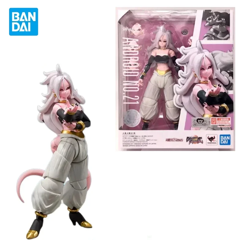 Original Bandai Dragon Ball Z shfiguarts SHF Android č. 21 Anime Action Figure Figure Hračky Zhromažďovanie ozdobných darov na sklade