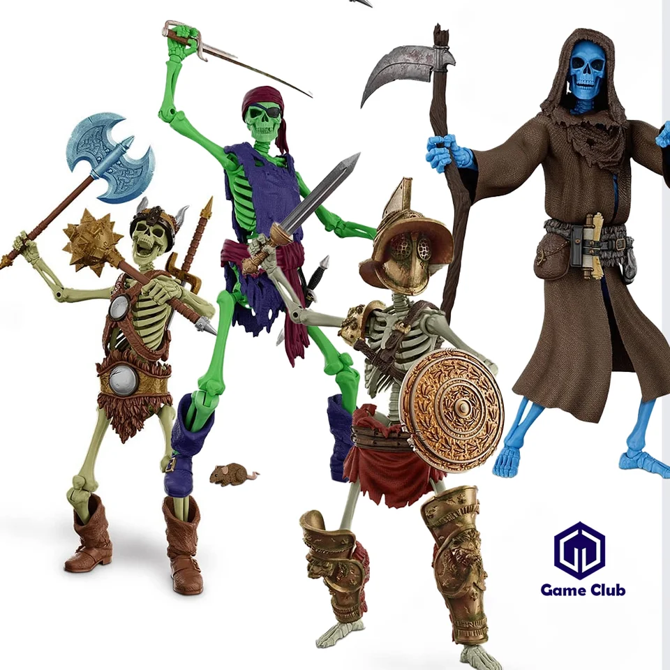 Original BFS Boss Fight Studio 1/12 Epic Series Skull 1 Wave Savag Pirát Pirát zelený vojak Soldier Full Set 6in Action Figure Body
