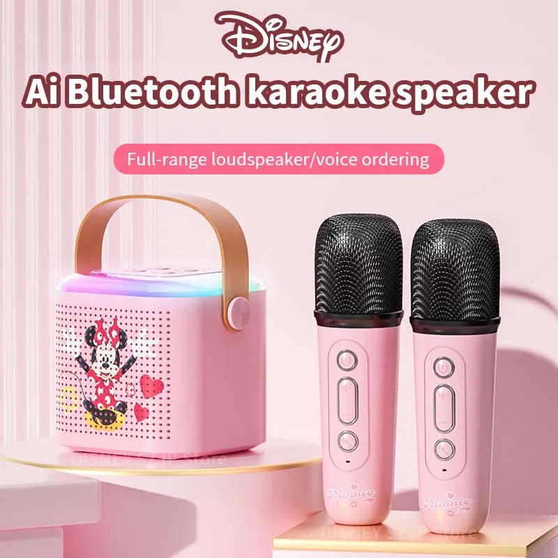 Original Disney Wireless Bluetooth Mini Microfone Reproduktor Set TD7 3D priestorový zvuk Audio Phone Prenosná vonkajšia vysielacia karta