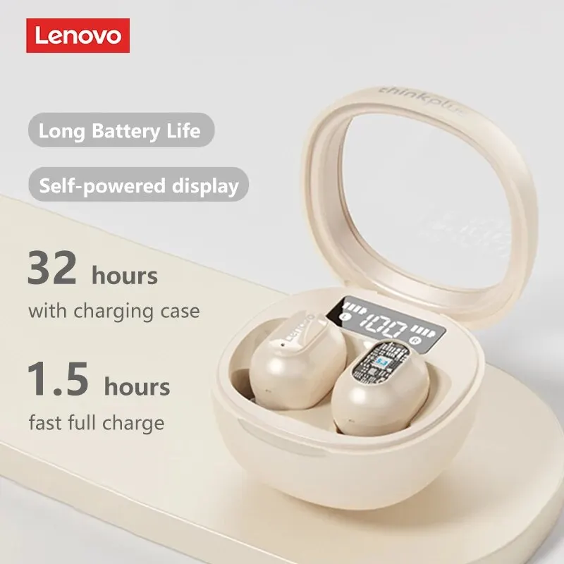 Original Lenovo Pd1x Pro Bluetooth 5.3 slúchadlá Tws Tws Wireless Headset Smart Digital Display Serfony Zníženie hluku uchy