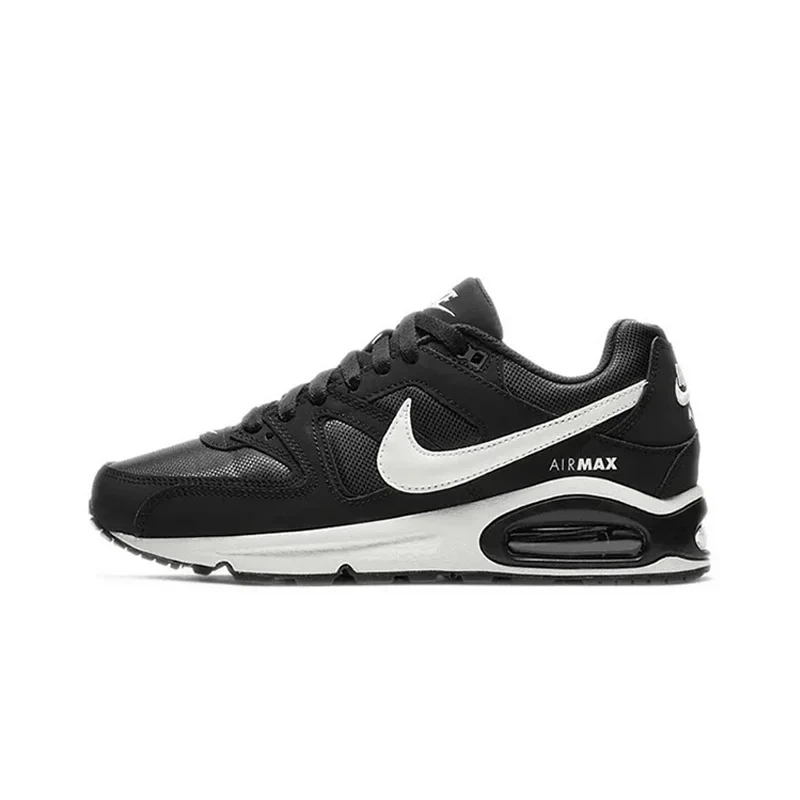 Original Nike Air Max Command Dámske bežecké topánky Noste odolné v priebehu priedušnej čiernej bielej tenisky 397690-021