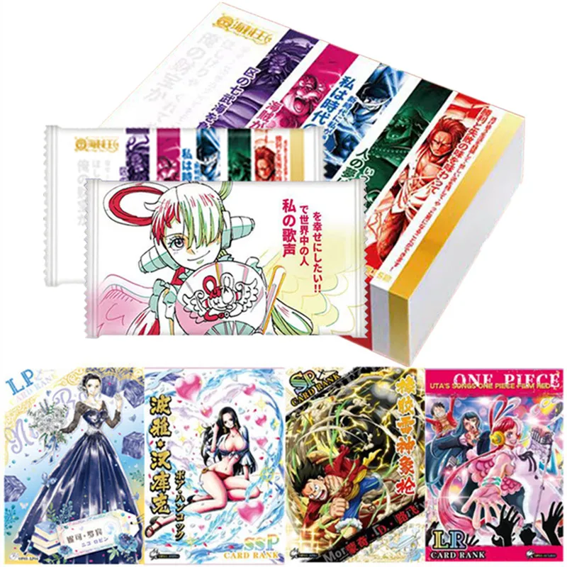 Original One Piece King of the War Collection Cards Anime postava Luffy Zoro Nami Rare Cards Game Collectibles Cards pre deti
