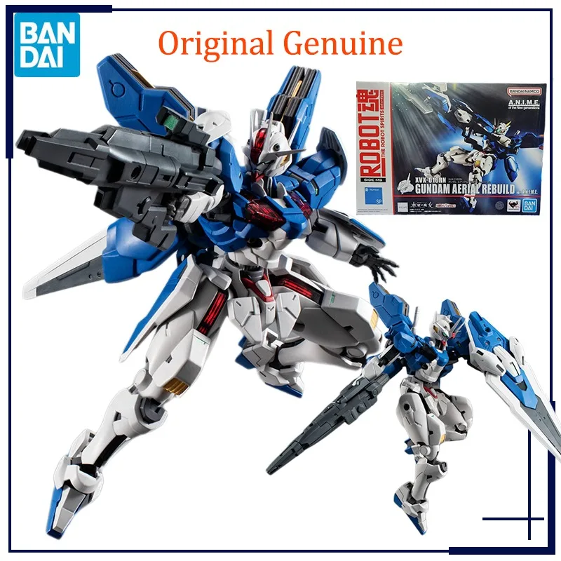 Original Original Bandai Anime Gundam Aerial Rebuild Ver. Anime robotické liehoviny modelu hračky hračky akčné darčeky zberateľné
