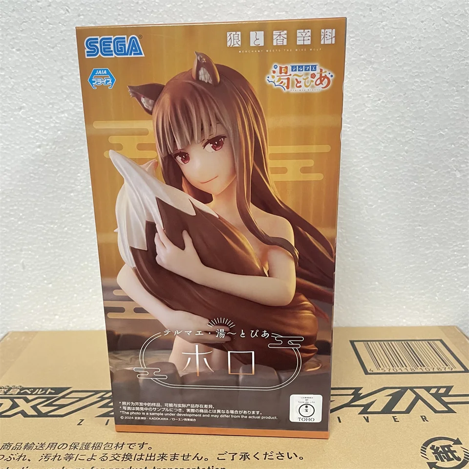 Original Sega Spice & Wolf Thermae Holo Anime postava Holo akčná figúrka PVC Model Collector Hračky Figurín Darček Darček 13 cm