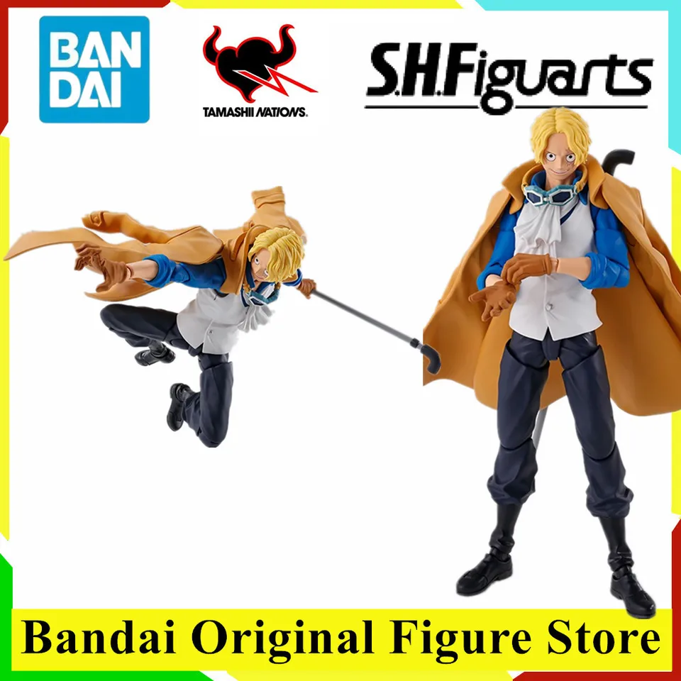 Original Shfiguarts One Piece Sabo Naval Revolutionary Anime Figure Hračky PVC Model Collection Action Figurinet Doll Darček