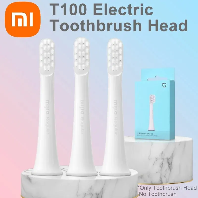 Original Xiaomi Mijia Sonic Electric Electric zubná kefka hlava T100 Nahradenie hlavy zubnej kefky (3 ks)