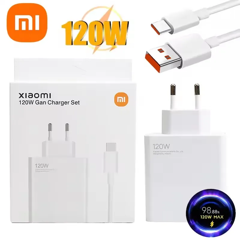 Original Xiaomi OriginAle DA 120W Turbo Fast EÚ Adattatore na ipercarica da Parete Cavo USB 6A Tipo C na mi 13 12 11 Ultra 11T