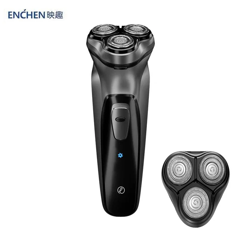 Original YouPin Enchen Black Stone 3D elektrický holiaci strojček inteligentný ovládanie Blokovanie ochrany britva typu C Nabíjateľné muži Blackstone