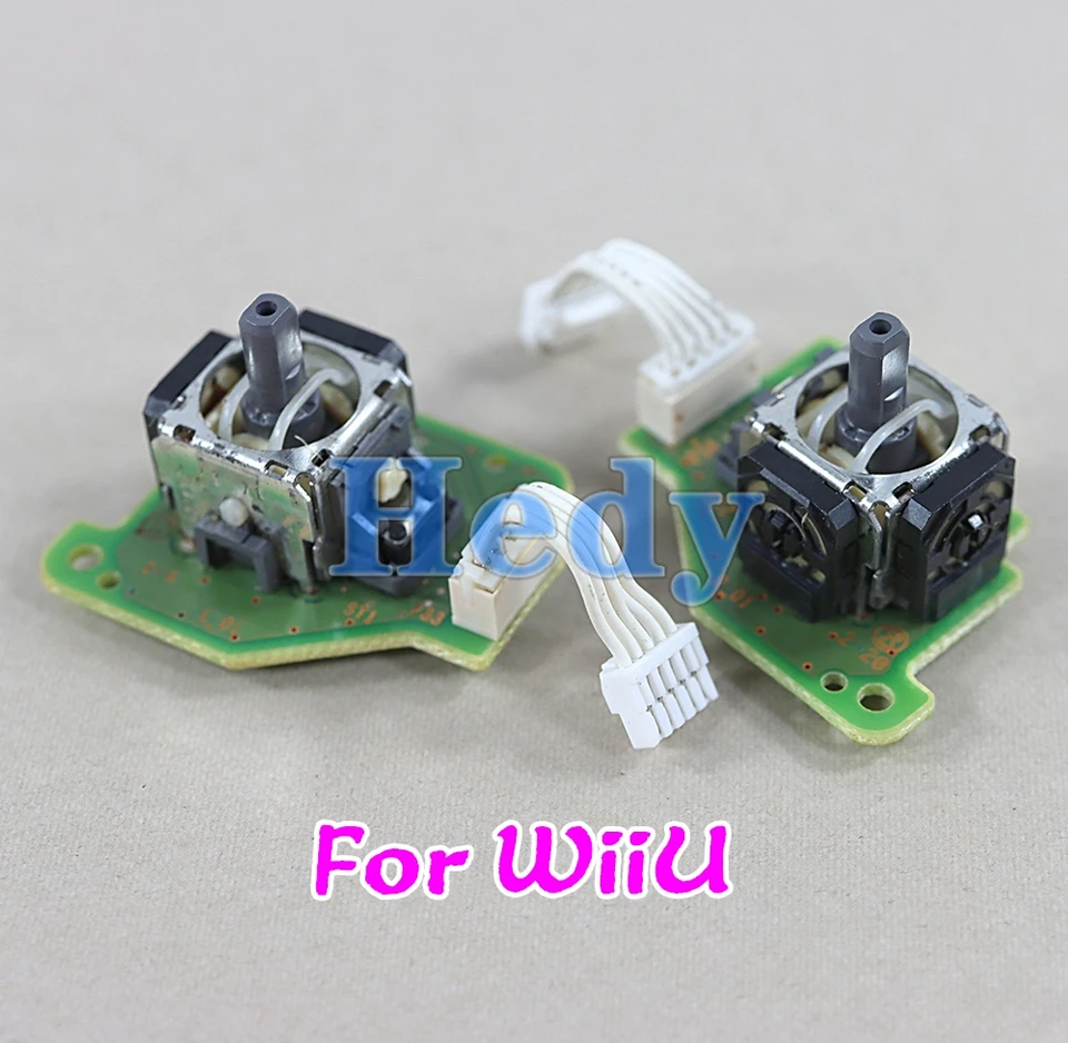 Originál 1pc používaný pre Wii U Wiiu Gamepad Controller vľavo vpravo LR 3D Analog Stick Joystick PCB REPRAVOD ČASŤ Výmena