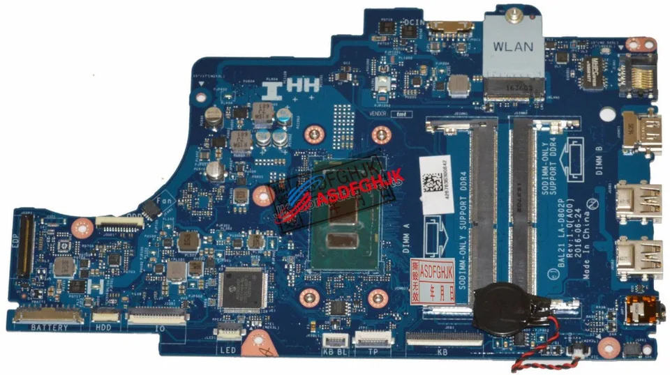 Originál pre Dell Inspiron 5567 5767 základná doska prenosného počítača s I5-7200U 2,5 GHz CPU DG5G3 CN-0DG5G3 0DG5G3 Plne testovaná