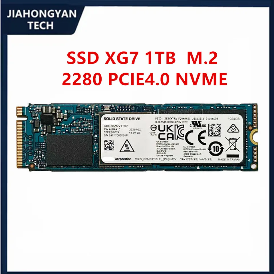 Originál pre Kioxia XG7 512G 1T M.2 2280 PCIE 4.0 NVME Desktop Loadt State Drive SSD