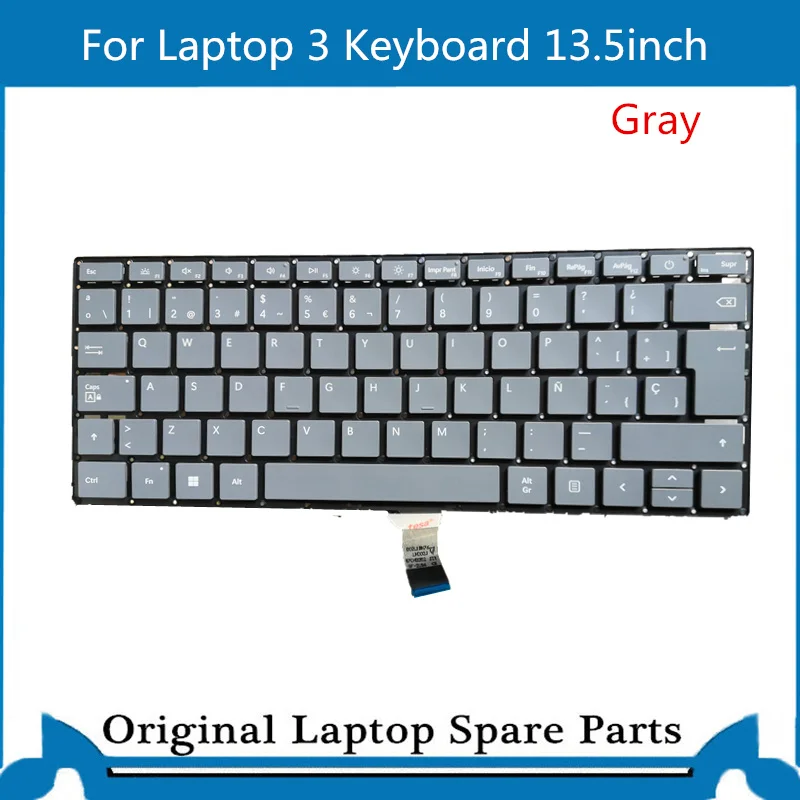 Originál pre laptop Microsoft Surface 3 4 Klávesnica 1868 1872 1953 13,5 palca 15inch es Španielsko Šedá šedá