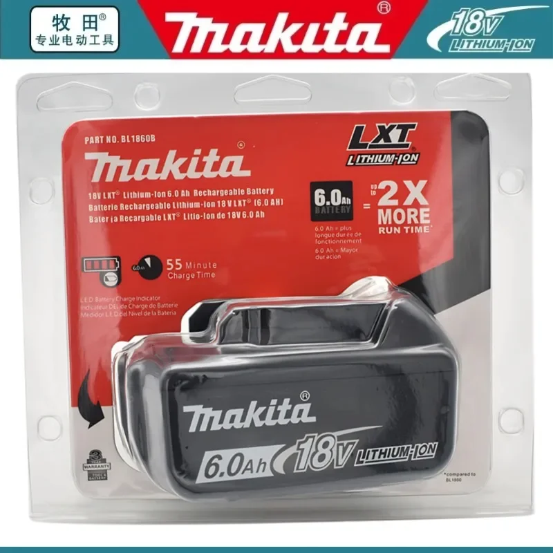 Originál pre Makita 18V batéria 6.0AH BL1850B Výmena li-iónovej batérie BL1850 BL1860B BL1860 BL1840B BL1830B BL1830 LXT-400 RU