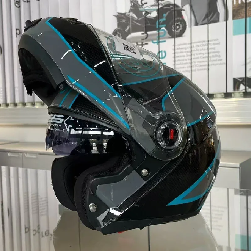 Originál pre motocyklovú prilbu CFMoto a LS2 Otočenie dvojitej prilby pretekovú terénnu prilbu Cascos para Moto Capacete de Moto