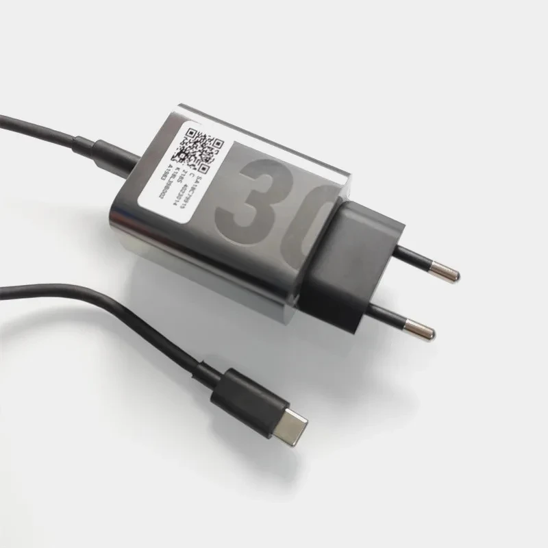 Originál pre Motorola 30W PD Fast Turbo Charger Eu Wall Power Adapter 100cm USB Typ C Kábel pre Moto Edge S S30 X30 Pro G50 G73