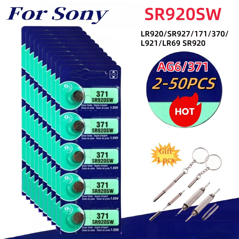 Originál pre spoločnosť Sony AG6 371 SR920SW LR920 SR927 171 370 L921 LR69 SR920 BATKÁRSKE BATKÁRIE PRE HODNOTENIE HORSKÉHO CELOVÉHO BATTER