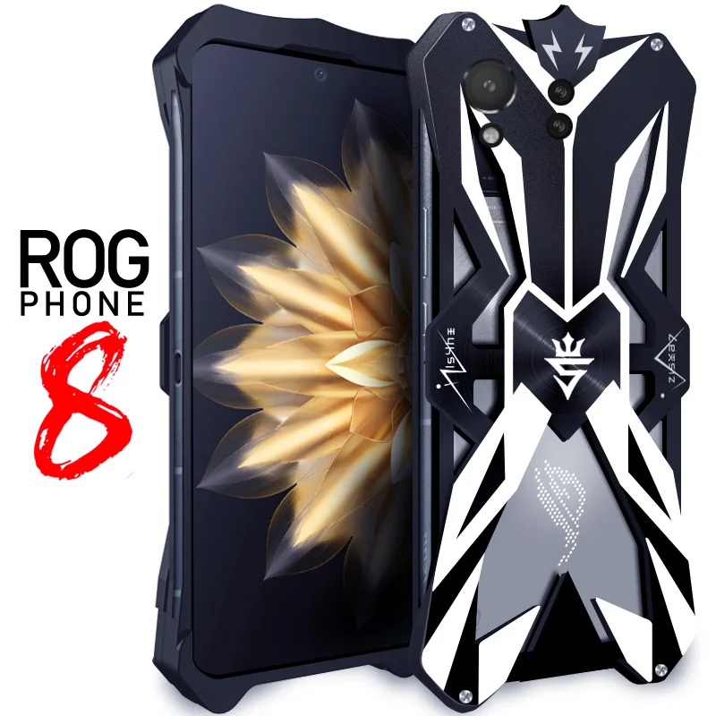Originál Zimon Luxury Thor Highlice Armor Metal Hliníkový mobilný telefón Kryty pre ASUS ROG Telefón 8 ROG8 Pro Cover Case Case