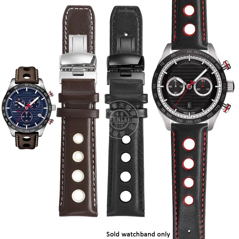 Originálna koža pre Tissot 1853 Sports Watchband Racing PRS516 T91 T044430A 1853 Top vrstva Cowhide 20 mm Chopin Strap Accessories
