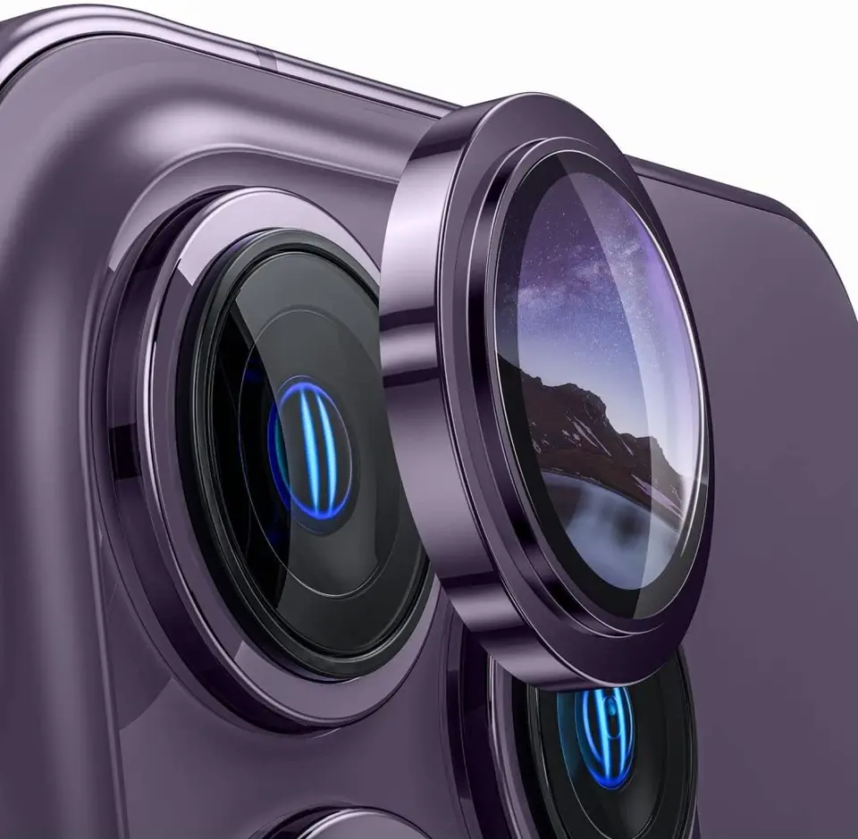 Originálna ochrana objektívu s tmavo fialovou kamerou pre iPhone 15 Plus 15 Pro Max 12 13 Mini 14 15Pro Temperated Glass Protector príslušenstvo