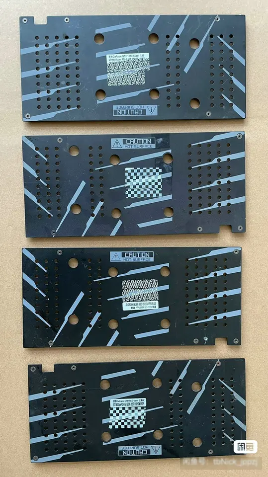 Originálna zadná doska pre Galax GTX1660 GTX1650 Super Video Graphics Card