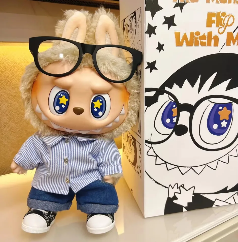 Originálne 40 cm lababu príšery Flip with Me Series Big Vinyl Doll Figur Zbierka dekorácie roztomilé bábiky Girl Birthday Toy Gift