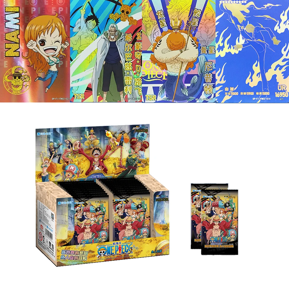 Originálne anime jedno kusové karty Luffy Zoro Nami Ur Hot Railing Rare SSR Collection Collection Plaght Cards Vianočný darček pre chlapcov hračky