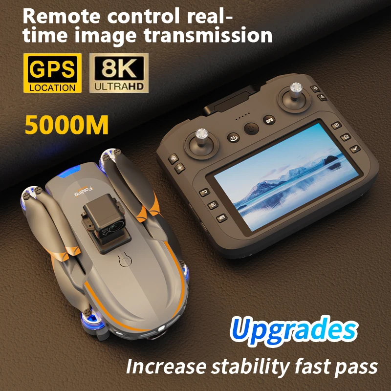 Originálne GPS Drones 8K Professional HD ESC Duálny fotoaparát s laserovou prekážkou vyhýbanie sa bez kefy bez skladacieho FPV OPTICAL FLOW DRON
