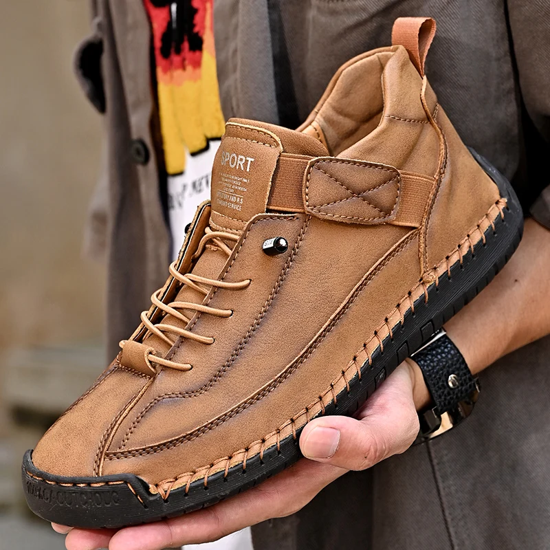 Originálne kožené muži ležérne topánky priedušné tenisky móda britský štýl mokasíny muži luxusné dizajnérske topánky za topánky Zapatos hombre