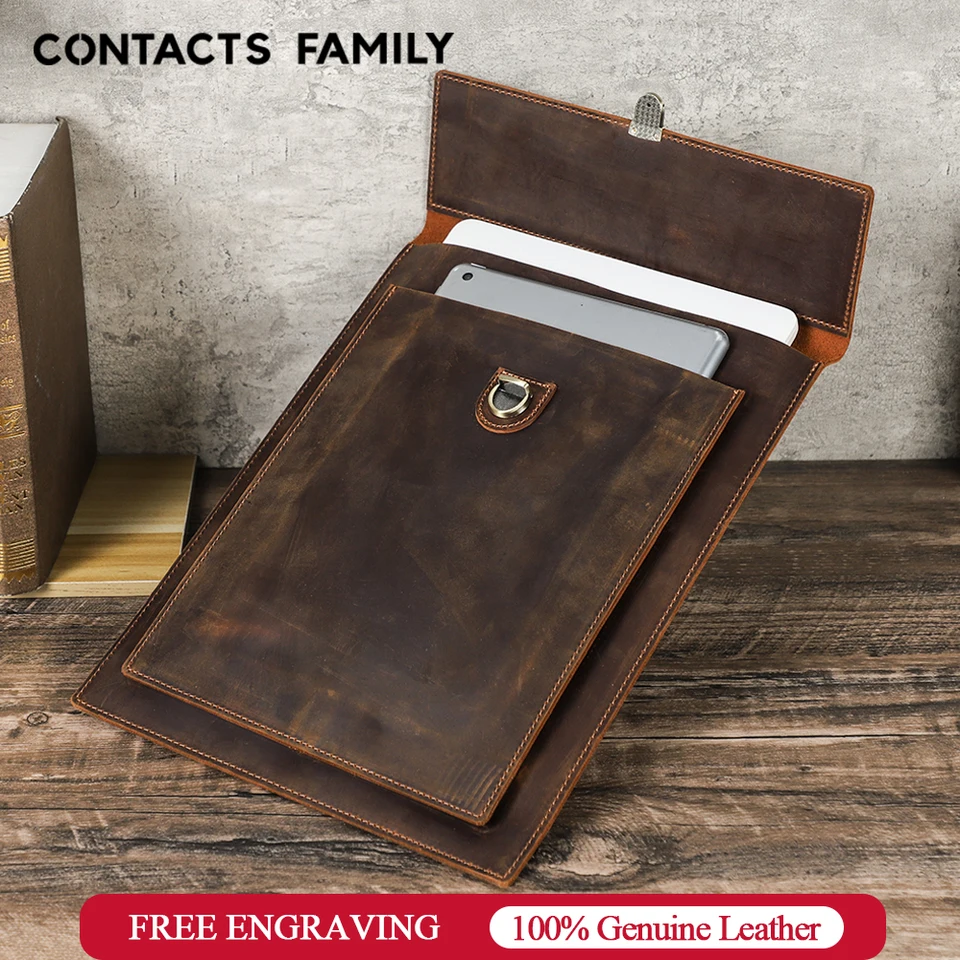 Originálne kožené puzdro pre notebook pre MacBook Pro Air 13 14 15 16 palcový rukáv pre iPad 10.5 11 12,9 palca notebook Cover Bag Case Bag
