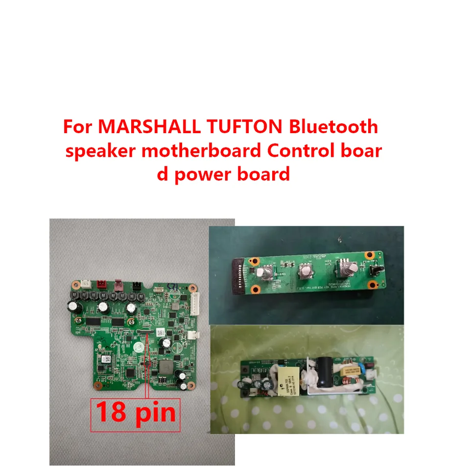 Originálne náhradné diely PCB pre Marshall Tufton Bluetooth Reproduktor Oprava doplnkov