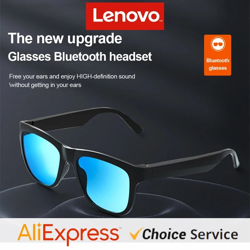 Originálne slúchadlá Lenovo Lecoo C8 bezdrôtové slúchadlá Bluetooth 5.0 Svetlé slnečné okuliare Slnečné okuliare Hifi stereofón