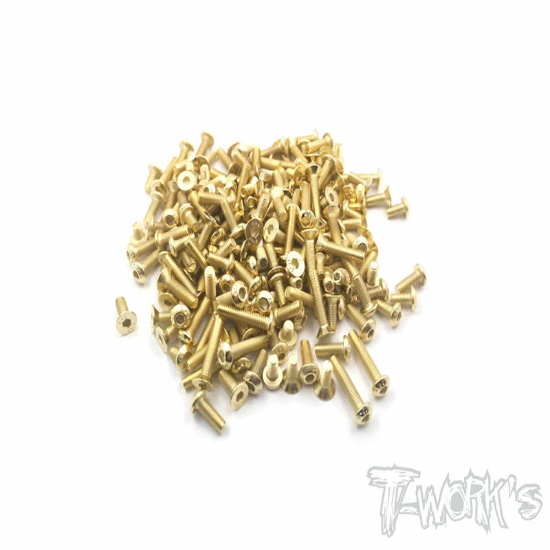 Originálne T Works GSS-YZ2-CAL3 ZLATNÉ OCELNÉ STACKÉ SÚPRAVA 129KS. (Pre Yokomo YZ-2 Cal 3) RC časť