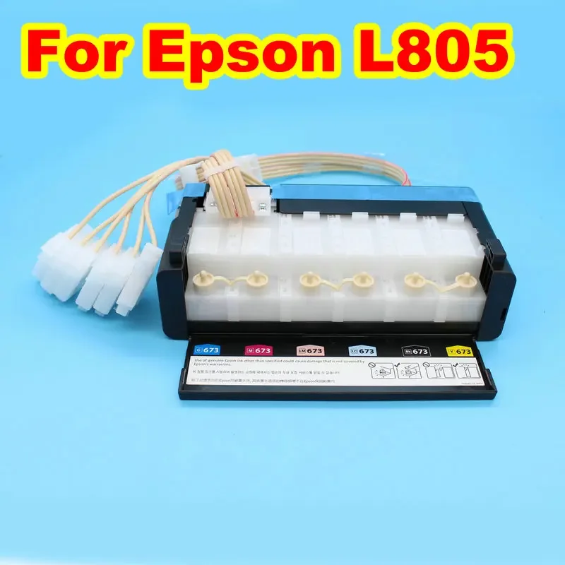 Originálne tlmiče CISS pre L800 L805 L1800 CISS Atrated Tank System alebo 6ks atramentové tlmiče pre atramentovú súpravu EPSON L1800