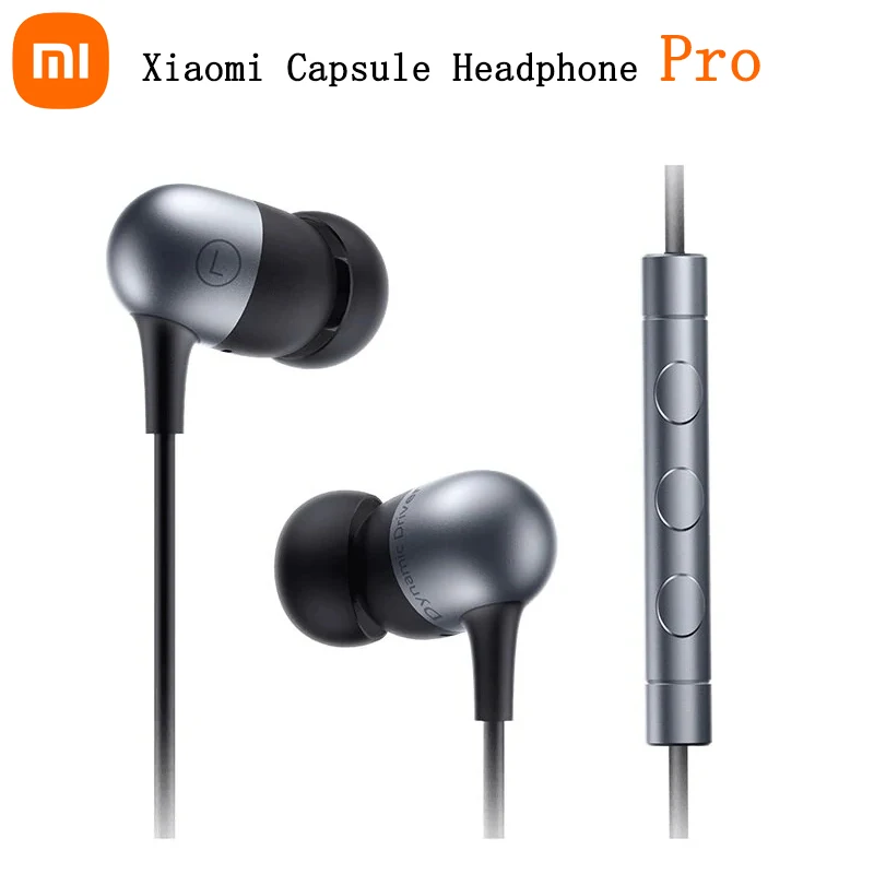 Originálne Xiaomi Capsule Sarfon Pro Single/Dual Dynamic Ovládače 3,5 mm zvukový konektor káblové ovládacie prvky slúchadlá s mikrofónom
