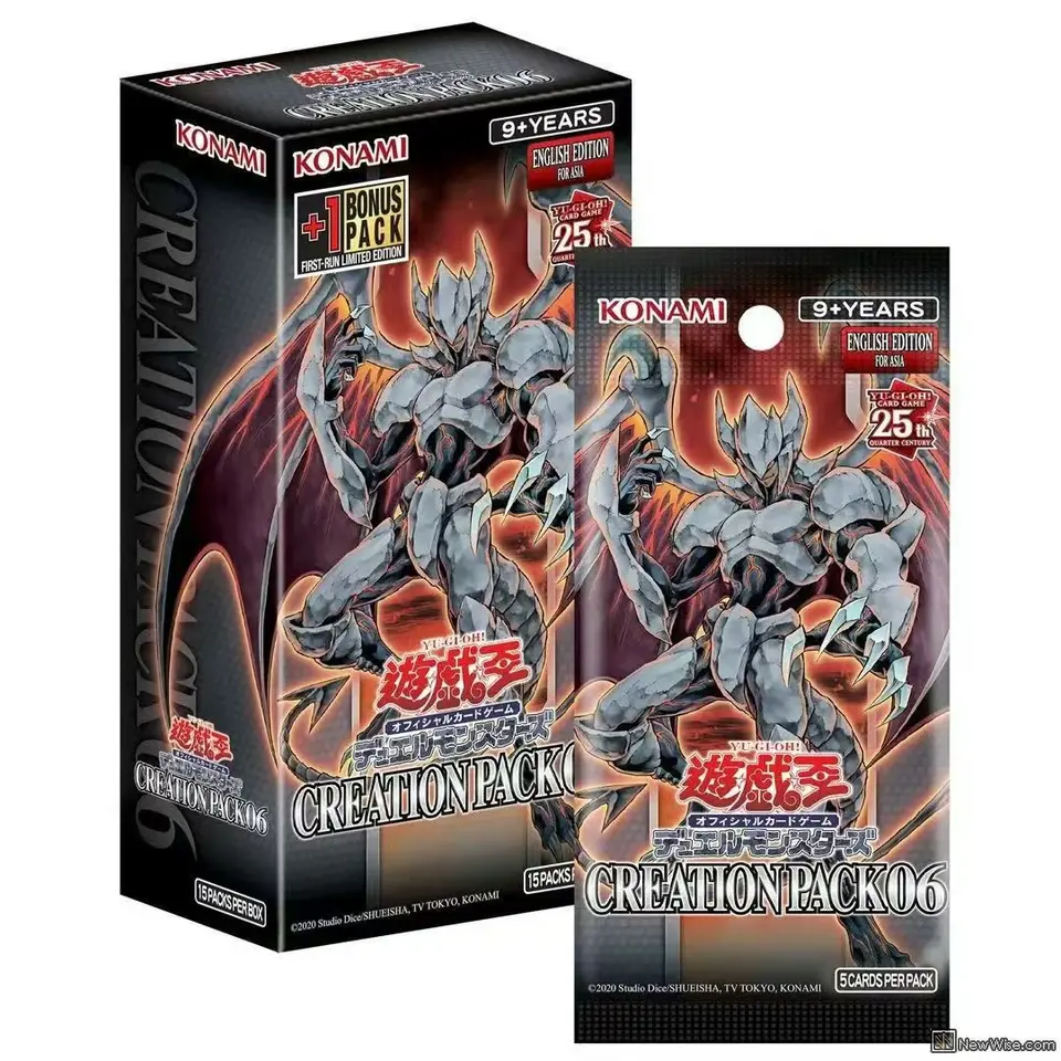 Originálny anglický CP06 YU GI OH DUEL MONSTERS 25. ŠTRUKUTOVÁ DEACK: Creation Pack06 Zbierka Booster Box Box Jugioh Gift Board Game