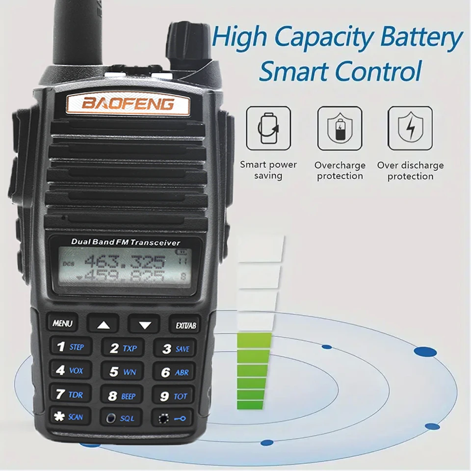 Originálny BAOFENG UV-82/dlhý pohotovostný režij