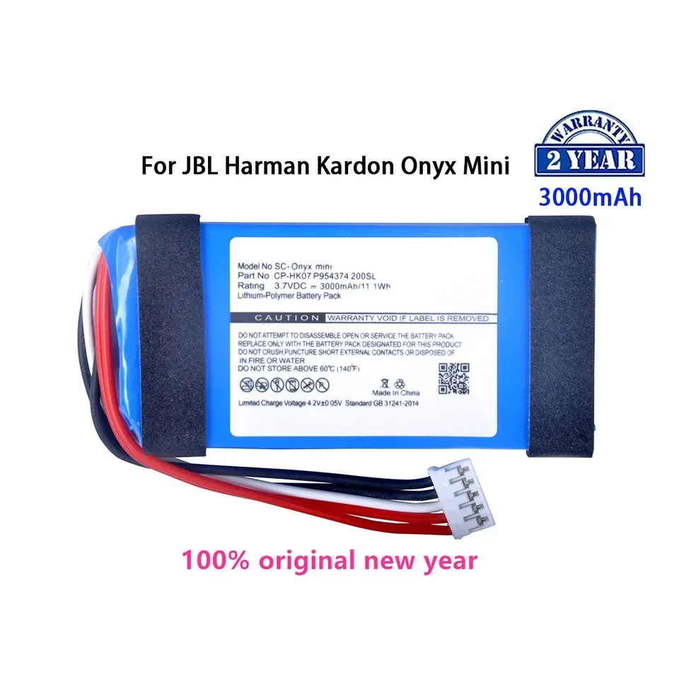 Originálny CP-HK07 P954374 3000MAH Onyx Mini Reproduktor Výmena batérie pre batérie Harman/Kardon Onyx Mini Li-Polymer batérie