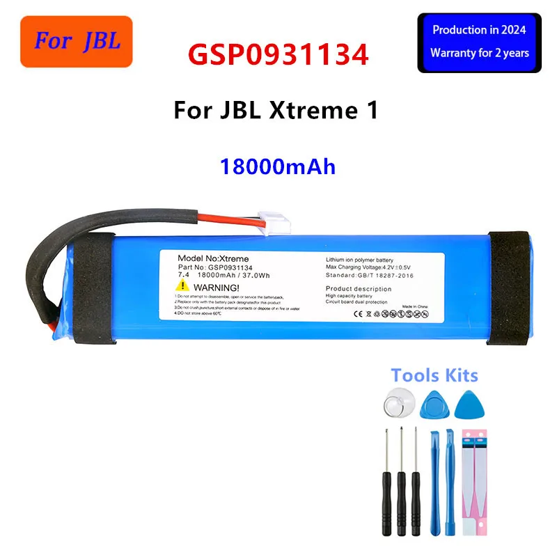 Originálny GSP0931134 18000MAH pre JBL Xtreme1 Extreme Xtreme 1 Bluetooth Výmena bezdrôtového reproduktora+Nástroje.
