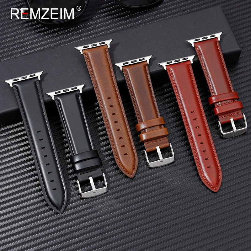 Originálny kožený remienok pre Apple Watch 9 Ultra 49mm Series 9 8 7 45 mm 41 mm mužská kapela pre Iwatch 6 5 4 SE 44 42 mm náramok