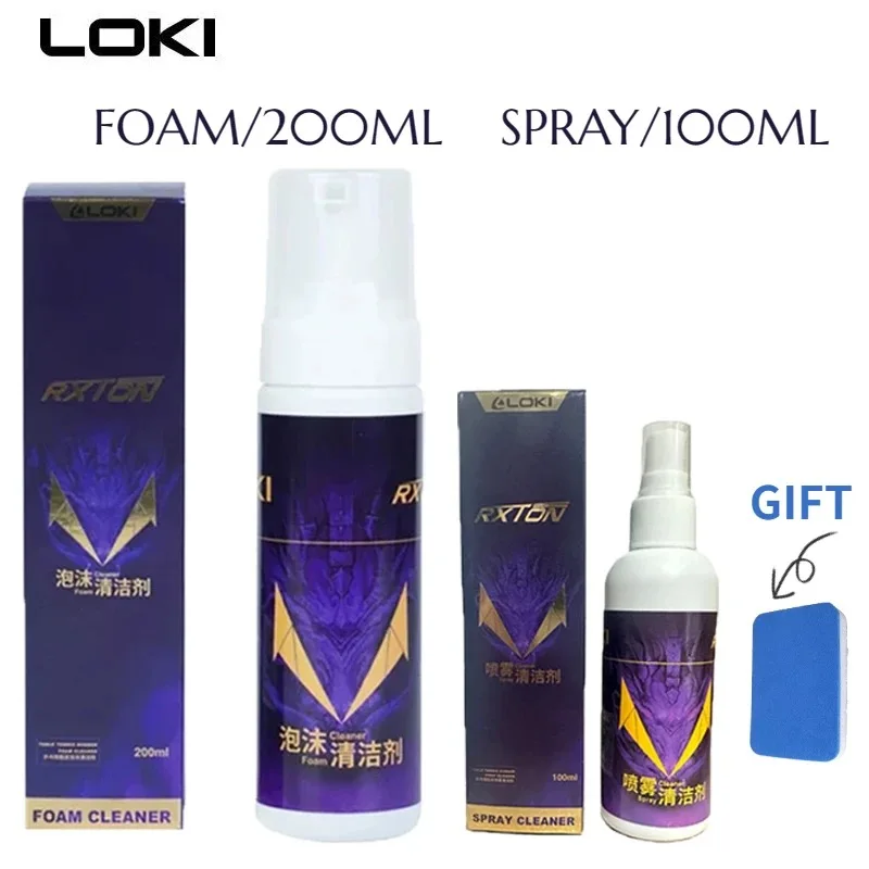 Originálny Loki Foam Raytheontable Tennis Gum Cleaner Table Table Table BAT BAT Liquid Cleaning čistenie Dekontaminácia údržba Dekontaminácie