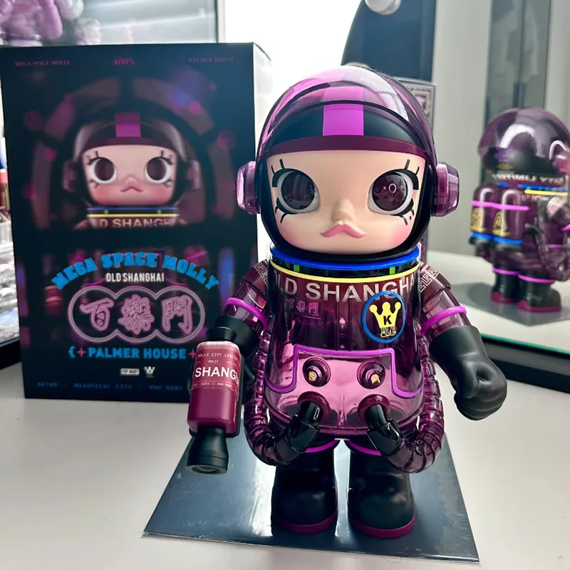 Originálny mega vesmír Molly 400% Palmer House Akcia figurína Kawaii Mega Molly Anime Mode Doll Hračky Ozdobia dievčatá narodeniny darček