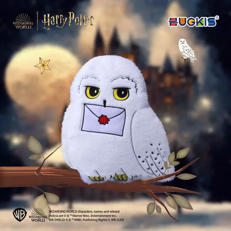 Originálny miniso Harry Potter 40 cm vankúš Hedwig vankúš roztomilý karikatúra roztomilá periférna bábika Doll Doliat Birthday Gift