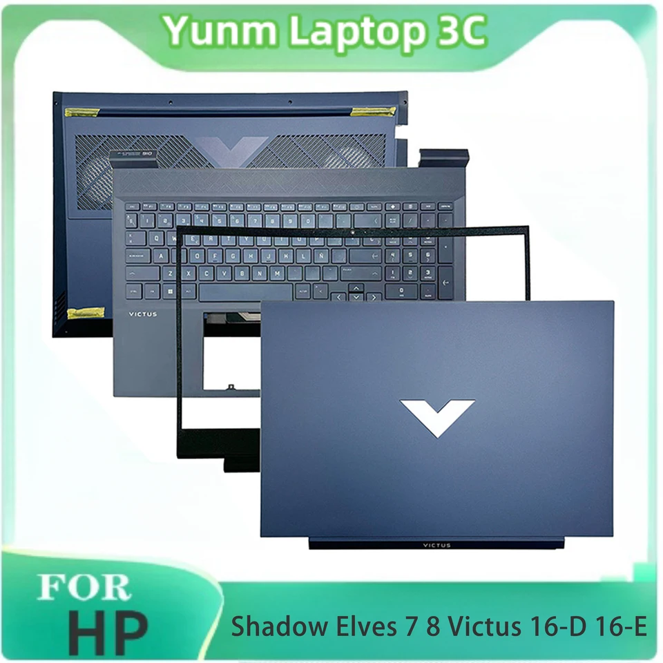 Originálny nový pre HP Shadow Elfovia 7 8 Victus 16-D 16-E LCD zadný kryt LCD predný rámec Palmrest Spodný základný puzdro TPN-Q263 Q264