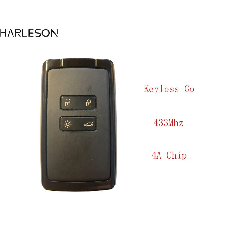 Originálny obal inteligentný diaľkový automobil Key 433,92 MHz pre Renault Megane4 Talisman Espace 5 Kadjar s PCF7945M HITAG AES 4A Chip