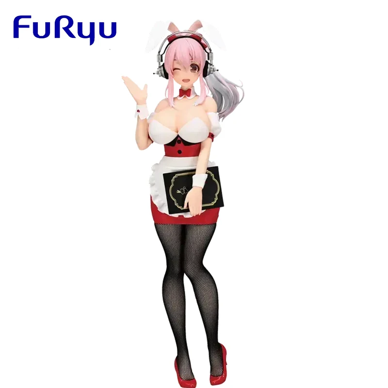 Originálny originálny Furyu Super Sonico Bicute Bunnies Action anime Obrázok 28cm boxed zberateľný model bábika dekorácie darček